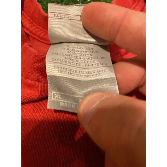 Vintage 90s Nike Air Just Do It center swoosh long sleeve t-shirt XL red - Picture 4 of 15